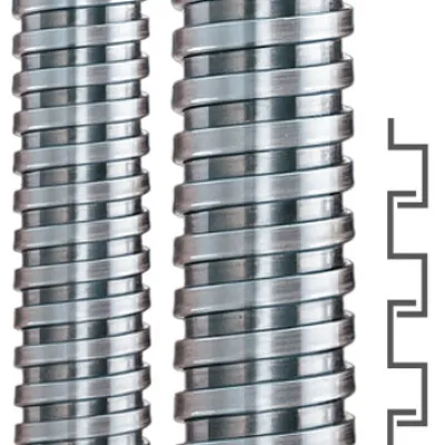Flexa Metallschutzschlauch SPR-VA 10m | AD27 23x27mm | Edelstahl | IP40 | hochflexibel | EX-Bereich | metallic