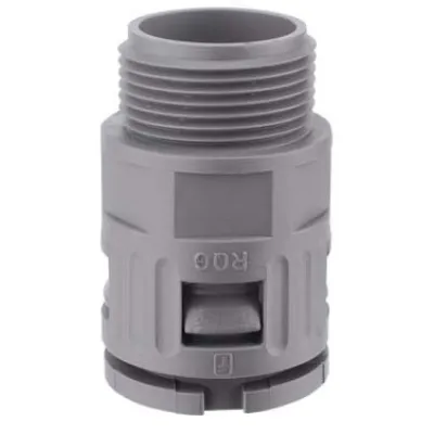 FLEXA Wellrohrverschraubung RQG-M 5020.037.016 | M16x1,5 | 15,8mm | IP68 | PA | gerade | für Rohrflex | grau