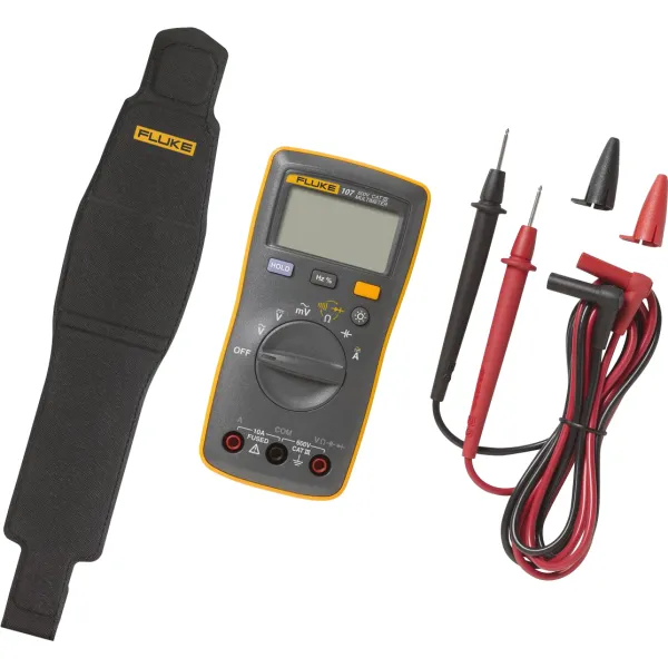 Fluke Digitalmultimeter 107 FLUKE-107/EUR | Kompakt | 600V AC/DC | 10A AC | CAT III 600V | Handmultimeter