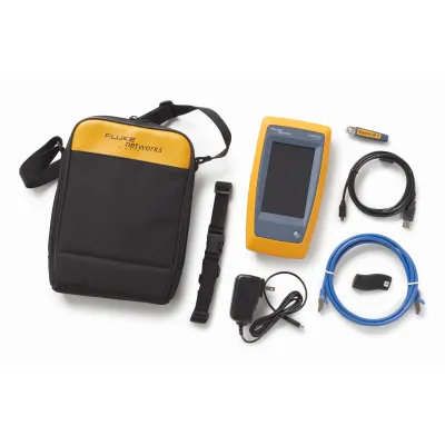 Fluke Networks Kabel- und Netzwerktester LIQ-DUO-H6-EU | LinkIQ WiFi-Tester bis 10G | PoE | IPv6 | WiFi 6E | Zubehör