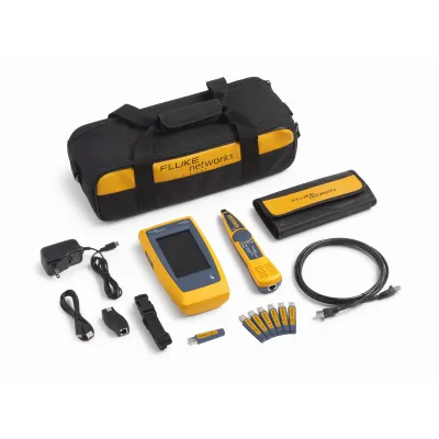 Fluke Netzwerktester LinkIQ LIQ-DUO-KIT-H6-EU | Kabeltester bis 10G | WiFi 6E Analyse | PoE-Test | Toner | Zubehör