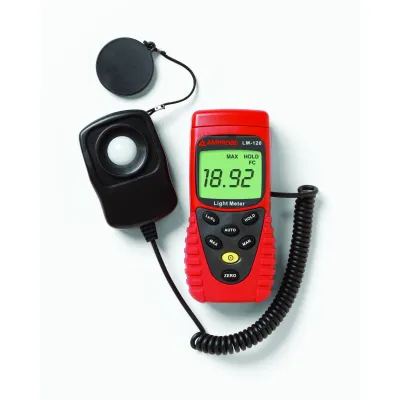 Amprobe Digitales Luxmeter LM-120 | Lichtmessgerät 0–200000 lx | Data-Hold | Min/Max Speicher