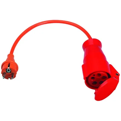 Beha-Amprobe Drehstromadapter 32A FTC00001241D | CEE 5-polig | Messkreiskategorie CAT II | 32A | 450mm | IP20