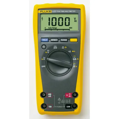 Fluke Multimeter FLUKE-177 EGFID | True RMS | 1000V AC/DC | 10A | Kapazitäts- & Frequenzmessung | CAT IV | Digital