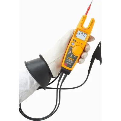 Fluke Multimeter T6-1000PRO/EU Elektrotester | 1000V AC/DC | 200A AC | TRMS | Frequenzmessung | Krokodilklemmen | CAT IV