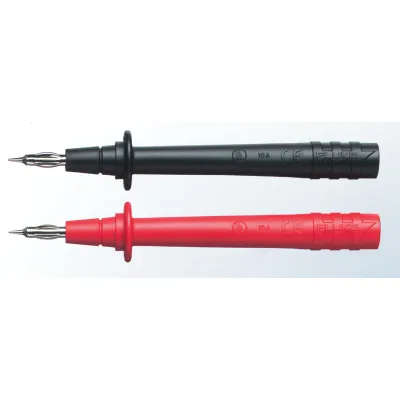 Fluke Messspitzen TP74 | 4 mm Bananenstecker | CAT III 1000V | 10A | angespitzt | rot/schwarz | PVC-Isolierung