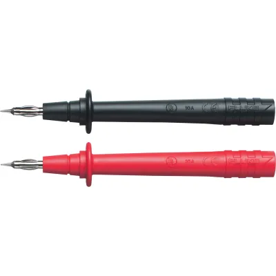 Fluke Messspitzen TP74 | 4 mm Bananenstecker | CAT III 1000V | 10A | angespitzt | rot/schwarz | PVC-Isolierung