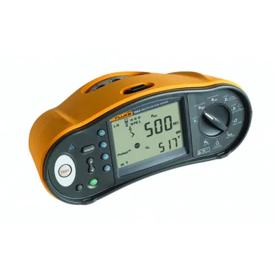Fluke Installationstester FLK-1663 DE | Multifunktions-Prüfgerät Typ B RCD FI | Isolationsmessung | digital | grau