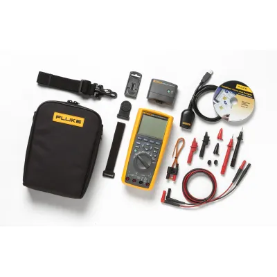 Fluke Multimeter FLK-287/FVF/IR3000 | Digital | TRMS | 1000V | 10A | Temperatur | Kapazität | Frequenz | CAT IV | gelb