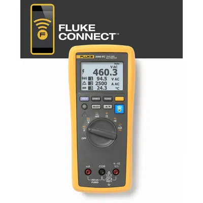 Fluke Multimeter FLK-3000 FC Wireless Digital | True-RMS | Bluetooth | 1000V AC/DC | CAT IV | IP54 | Akku