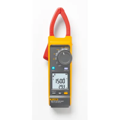 Fluke Strommesszange FLK-393FC-PVLEAD | True RMS | CAT III 1500 V | iFlex-Sensor | PV-Messleitungen MC4 | digital | gelb