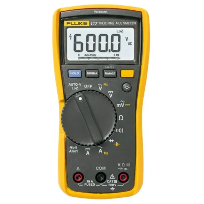 Fluke Digital-Multimeter 117 EUR | True RMS | AC/DC 600V | berührungslose Spannungsprüfung | CAT III