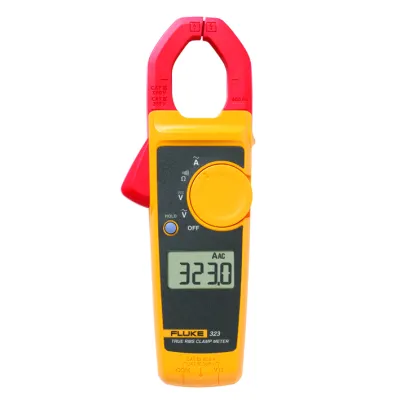 Fluke Strommesszange Fluke 323 | True RMS | 400A AC | 600V AC/DC | Widerstandsmessung | ergonomisch | gelb