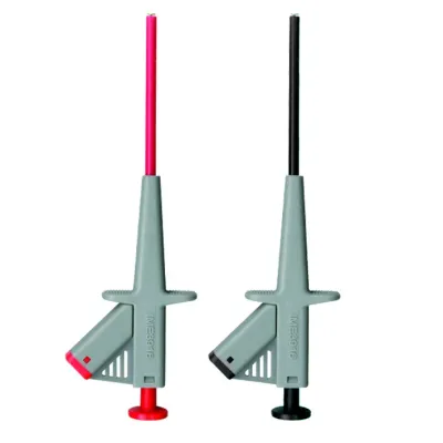 Beha-Amprobe Klemmprüfspitzensatz SKP 41-Set 2146701 | 4 mm Sicherheits-Klemmprüfspitzen | CAT III 1000V | Schwarz/Rot