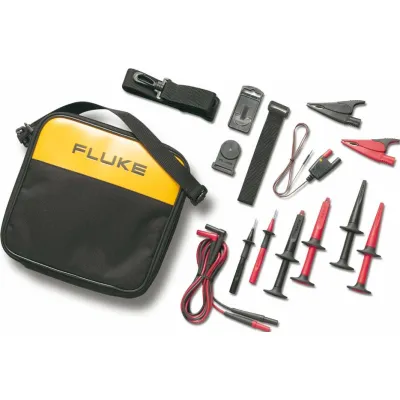 Fluke Messleitungsset TLK289 EUR | 4 mm Sicherheitsstecktechnik | CAT IV | 600 V | Silikon | inkl. Tasche | Set