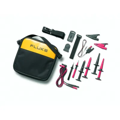 Fluke Messleitungsset TLK289 EUR | 4 mm Sicherheitsstecktechnik | CAT IV | 600 V | Silikon | inkl. Tasche | Set