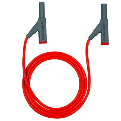 Beha-Amprobe Sicherheitsmessleitung SML 4W 3313550 | 4mm Stecker | 2m Länge | 0,8mm² | 16A | CAT III 1000V | PVC | Rot