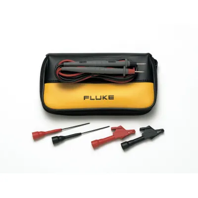 Fluke Messleitungs-Set TL80A-1 | Sicherheits-Messleitungen 1m | 4mm Stecker | Silikon | CAT IV 600V | 10A | schwarz/rot