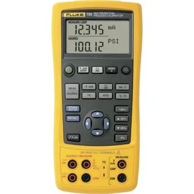 FLUKE Prozesskalibrator FLUKE-725/APAC/EMEA | Multifunktions-Kalibrator | mA/V/RTD/Thermoelemente | Frequenz | Druck