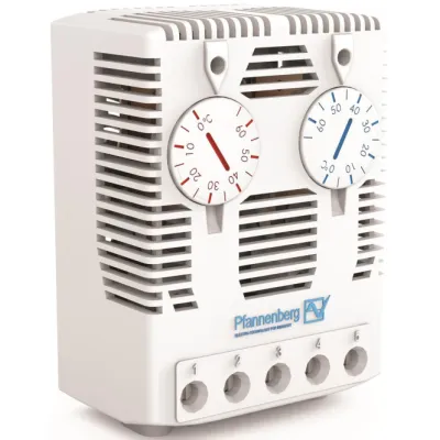 Pfannenberg Thermostat FLZ 541 | Schaltschrank-Klimatisierung | 0–60 °C | 10A | Öffner & Schließer | Hutschiene
