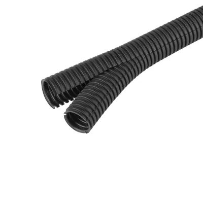 FRÄNKISCHE Wellrohr teilbar Co-flex PP 23 | Kabelschutz geschlitzt & verschließbar 23 mm | flexibel | 5 m | schwarz