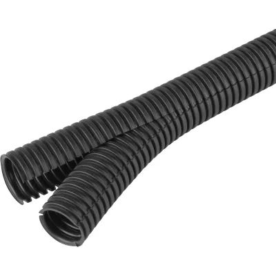 FRÄNKISCHE Wellrohr teilbar Co-flex PP 23 | Kabelschutz geschlitzt & verschließbar 23 mm | flexibel | 5 m | schwarz