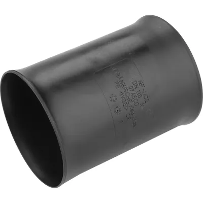 FRÄNKISCHE Doppelsteckmuffe SD NW 125 | Rohrmuffe für Kabuflex PE | sanddicht | Ø125 mm | halogenfrei | schwarz