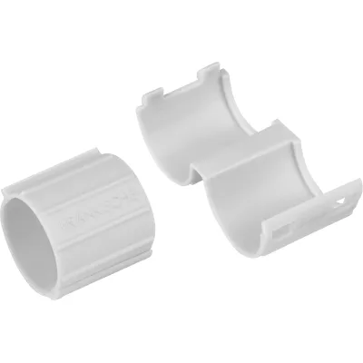 FRÄNKISCHE Endtülle E-Ku-ET 32 | Kunststoff-Endtülle teilbar | Rohrkantenschutz 32mm | halogenfrei | grau
