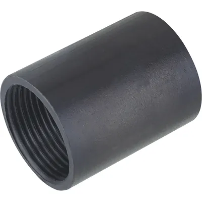 FRÄNKISCHE Stahlrohr-Gewindemuffe SM-E 32 | Metall schwarz | Ø32mm | brüniert | VDE 0605 | halogenfrei