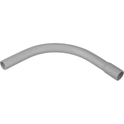 FRÄNKISCHE Kunststoff-Steckbogen SBSKu-EM 63 | 22260063 | 90° Bogen | Ø 63 mm | PVC-U | mit Muffe | grau
