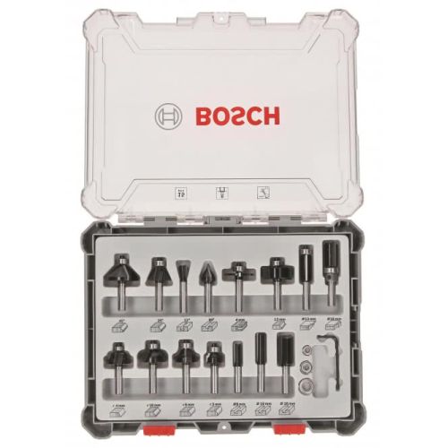 Bild: Fräser-Set, 15-teilig (8mm-Schaft)
