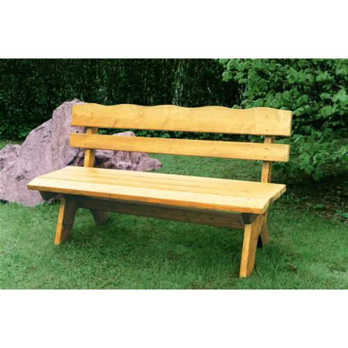 Bild: FRG Gartenbank Freital 3-Sitzer | Massivholz Kiefer 35 mm | wetterfest | 150 cm 