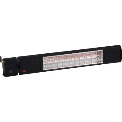 Frico Infrarotstrahler IHS20B67 | Heizstrahler 2000W | IP67 | App & Fernbedienung | 3 Heizstufen | Outdoor | schwarz