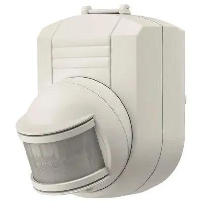 Honeywell Home Bewegungsmelder L220N (Art.-Nr. 2036108) | PIR Sensor 200° | IP44 | 1000W | Aufputz | Wandmontage | Weiß