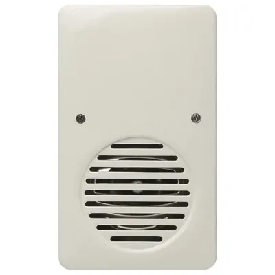 Honeywell Home Trafo-Läutewerk E2630N | Türklingel Einzelschlag | 230V AC | 82 dB | Aufputz | Kunststoff | weiß