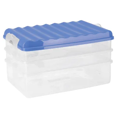 TESTRUT Frischhalte-Stapelbox 3-teilig 4009977932563 | Aufschnittbox | stapelbar BPA-frei | 24x16,5x13,5 cm