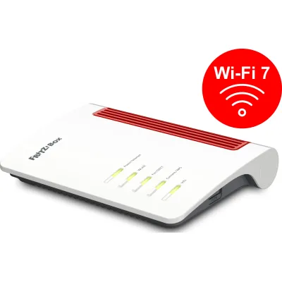 AVM FRITZ!Box 4630 WLAN Router | Wi-Fi 7 | Glasfaser, DSL, Kabel, Mobilfunk | Mesh | 2,5-Gigabit WAN | DECT | VoIP