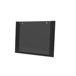 Frontglasscheibe für 60cm Geräte, Farbe: schwarz, schwarzmit geklebten