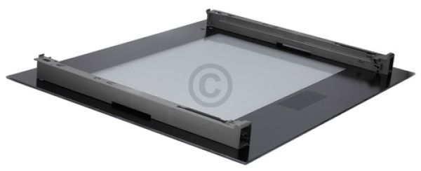 Frontglasscheibe für 60cm Geräte; Farbe:schwarz;Edelstahl 00776102 