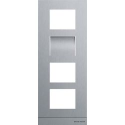Frontplatte 4f sw Kst 135x348,9x17,6mm