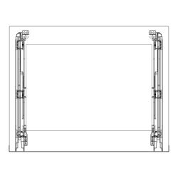 FRONTSCHEIBE, INOX, 596X471MM 140225496094