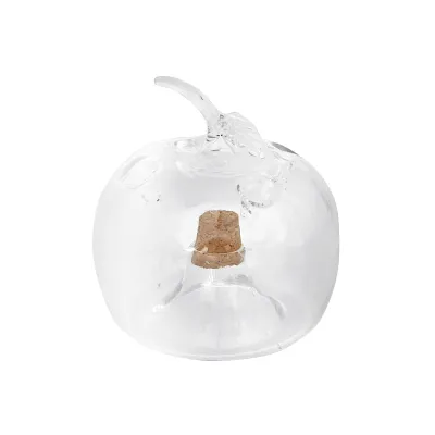 Esschert Design Fruchtfliegenfalle EG20 | Glas Apfelform | ungiftig | 9,4x9,4x9,5 cm | für Küche & Wohnzimmer