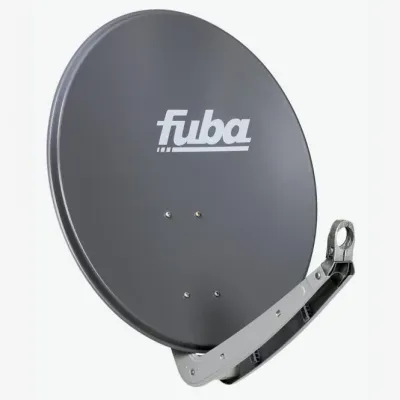 Fuba Satellitenschüssel DAA 650 A | Offset Antenne 65 cm Aluminium | hohe Empfangsleistung | wetterfest | anthrazit