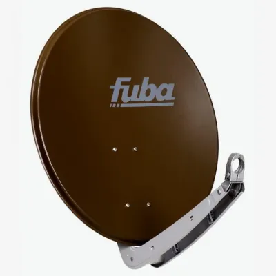 Fuba Satellitenschüssel DAA 650 B | Offset Antenne | 65 cm | Aluminium | braun | wetterfest | präzises Signal
