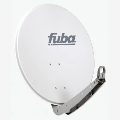 Fuba Satellitenschüssel DAA 650 G | Offset Antenne 65 cm Aluminium | präziser Empfang | wetterfest | grau