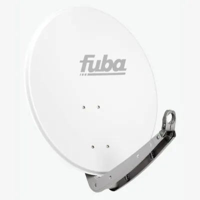 Fuba Satellitenantenne DAA 650 W | Sat-Spiegel 65 cm | Aluminium | Offset-Parabolantenne | wetterfest | weiß