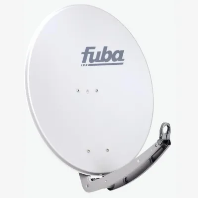 Fuba Satellitenschüssel DAA 780 G | Offset Antenne 78 cm Aluminium | Hochleistungs-Satellitenantenne | grau