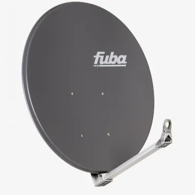 Fuba Satellitenschüssel DAA 110 A | 110x99 cm Aluminium Offset Antenne | Sat-Spiegel | wetterfest | anthrazit