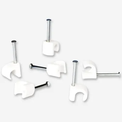 Fuba OKC 725 W Nagelschelle (100er Pack) 7-10mm, 25mm Nagel, weiß