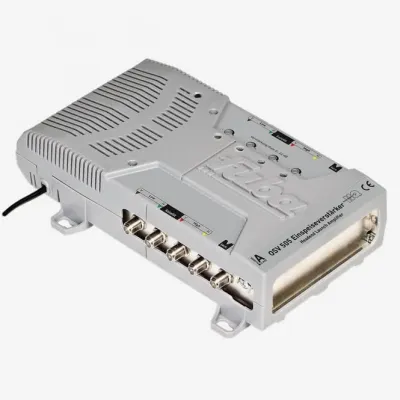 Fuba Einspeiseverstärker OSV 505 | 5 Eingänge | 5 Ausgänge | regelbar 0-22 dB | Klasse A | Aluminium | SAT/terrestrisch